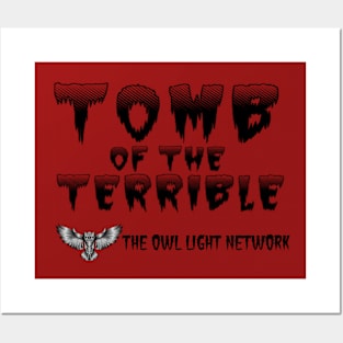 Tomb of the Terrible Logo - Black Posters and Art